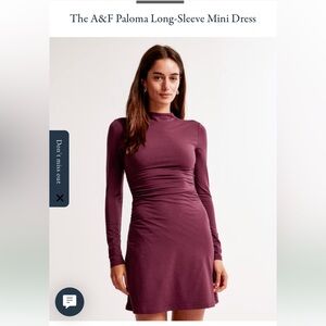 Abercrombie & Fitch Paloma Long-Sleeve Mini Dress